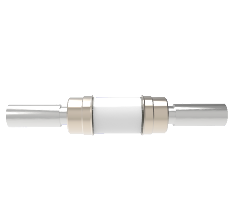 13kV Ceramic Vacuum Break, Electrical Isolator, 0.25 Inch Insulator ID, Cryogenic Rated From -269°C to 450°C, Weld In Break