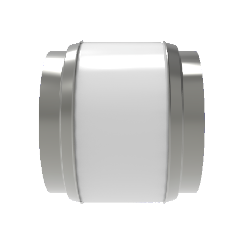55kV Ceramic Vacuum Break, Electrical Isolator, 6.0 Inch Insulator ID, Cryogenic Rated From -269°C to 450°C, Weld in Break