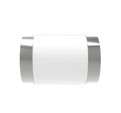 60kV Ceramic Vacuum Break, Electrical Isolator, 2.5 Inch Insulator ID, Rated From -55°C to 450°C, Weld in Break