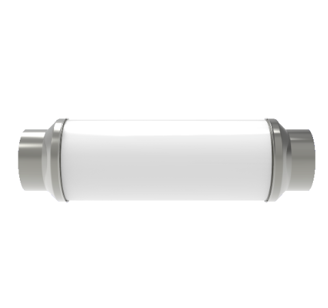 65kV Ceramic Vacuum Break, Electrical Isolator, 1.3 Inch Insulator ID, Rated From -55°C to 450°C, Weld in Break