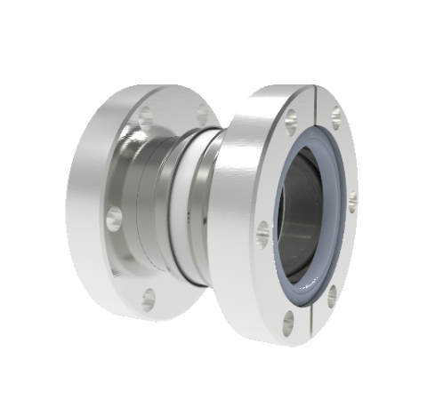 5kV Ceramic Vacuum Break, Electrical Isolator, 1.5 Inch Insulator ID, Rated from -55°C to 450°C, Break on CF2.75 Conflat Flanges