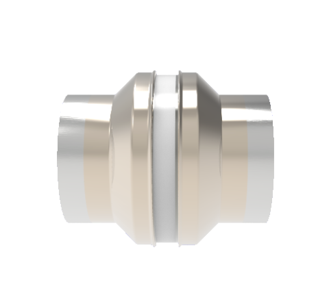 5kV Ceramic Vacuum Break, Electrical Isolator, 1.3 Inch Insulator ID, Cryogenic Rated From -269°C to 450°C, Weld in Break