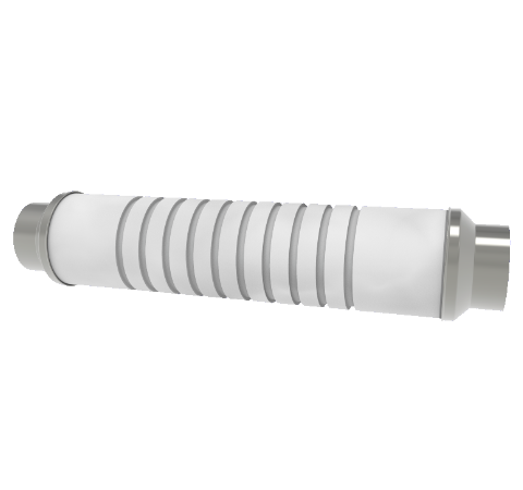 90kV Ceramic Vacuum Break, Electrical Isolator, 1.2 Inch Insulator ID, Rated From -55°C to 450°C, Weld in Break