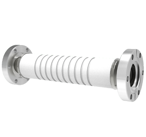 90kV Ceramic Vacuum Break, Electrical Isolator, 1.2 Inch Insulator ID, Rated From -55°C to 450°C, Break on CF2.75 Conflat Flanges