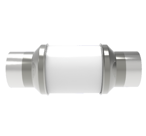 20kV Ceramic Vacuum Break, Electrical Isolator, 0.75 Inch Insulator ID, Rated From -55°C to 450°C, Weld in Break