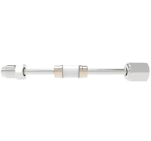 13kV Ceramic Vacuum Break, Electrical Isolator, 0.25 Inch Insulator ID, Rated from -200°C to 450°C, 1/4 VCR Break