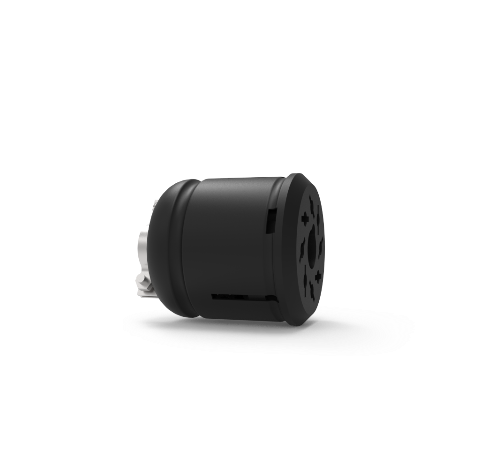 Octal Plug Air Side 8 PIN, 350V, 5 Amp, Push On Multi Pin Connector, Plastic Body with Solder Contacts
